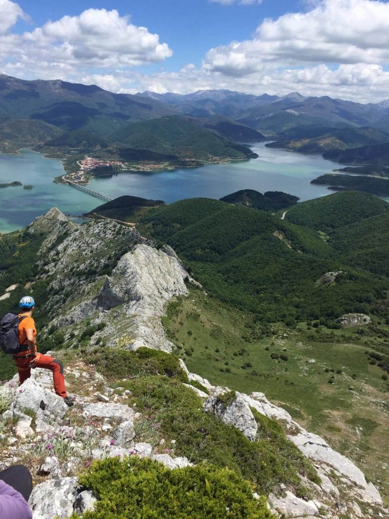 Vista atras durante la ascensión