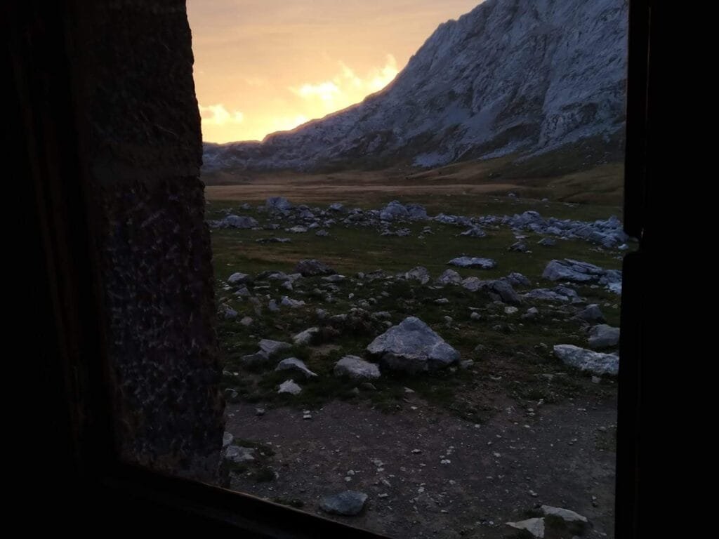 Anochecer en picos de Europa