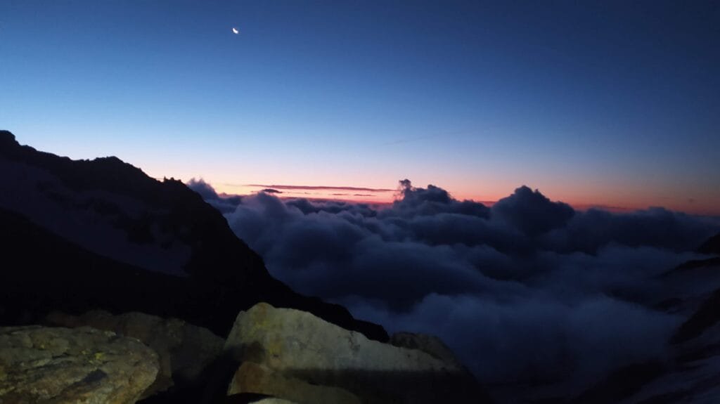 Arista Sur al Weissmies