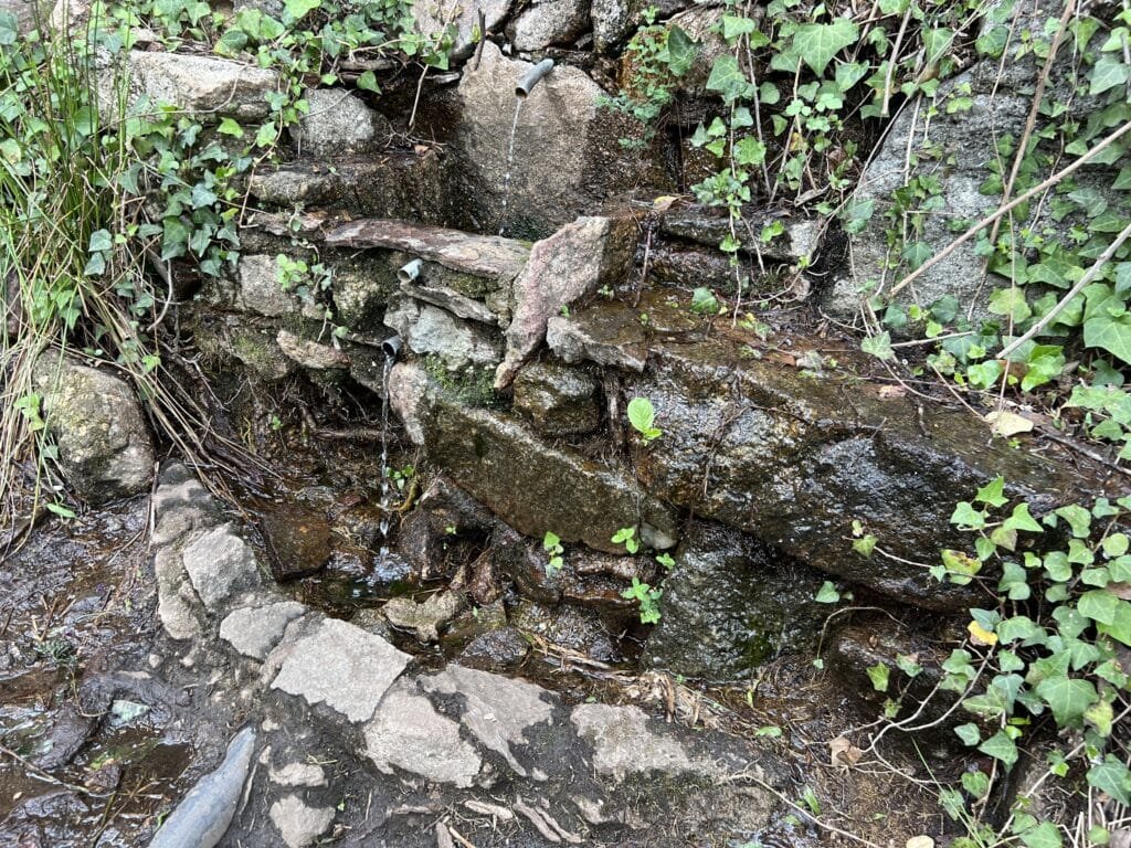 Fuente de aguda cristalina